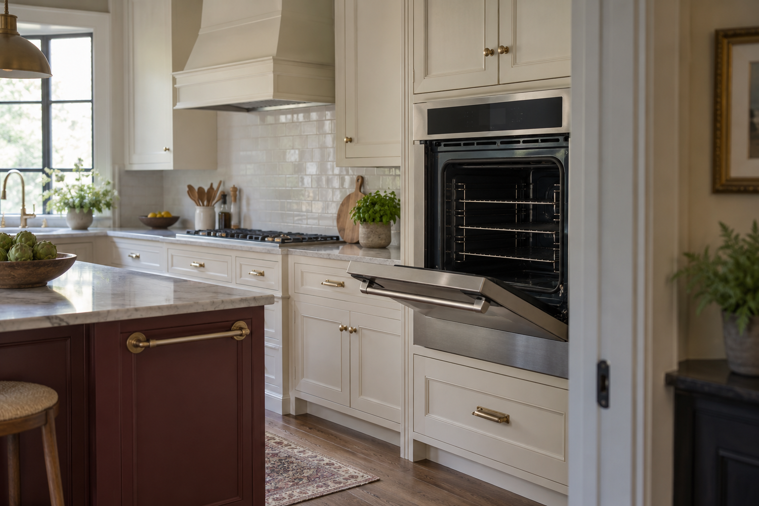 Illustrative Thermador oven in a residential kitchen — AI image for Viking Repair Pelham Manor