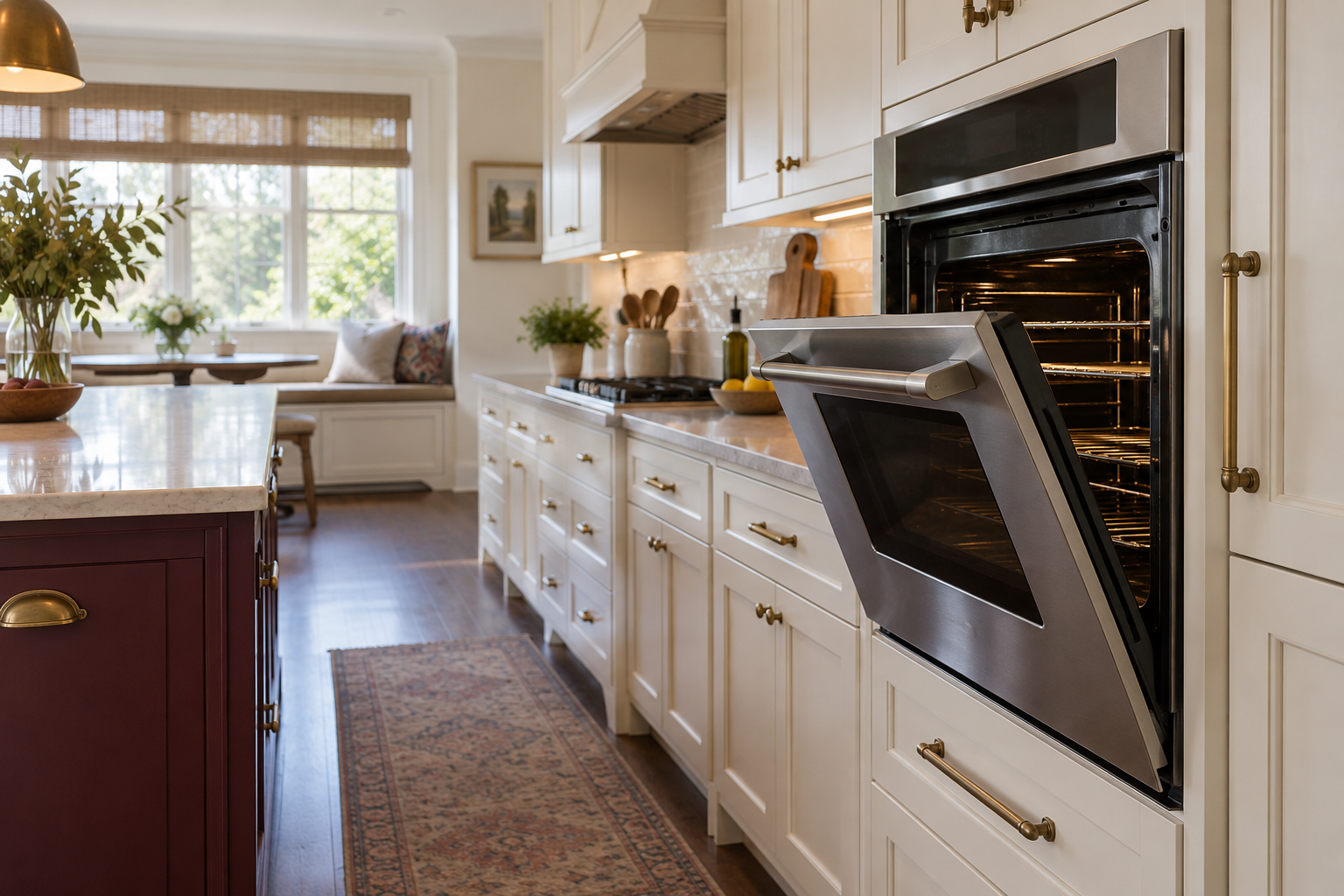 Illustrative Viking oven in a residential kitchen — AI image for Viking Repair Pelham Manor